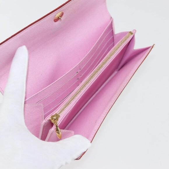 LOUIS VUITTON Multicolor Portefeuille Sarah Wallet White M93532 LV Auth 143004 - Picture 11 of 16